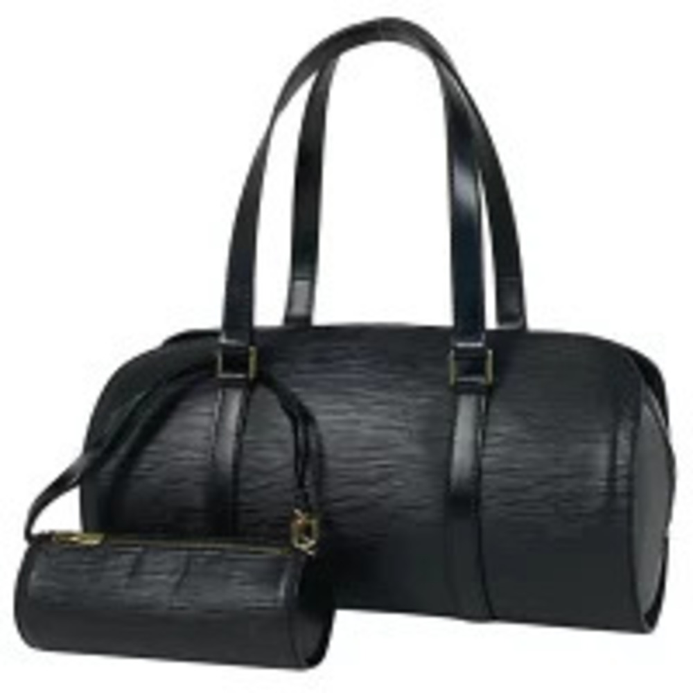 Louis Vuitton Soufflot Cylindrical Handbag Epi Leather Noir Black